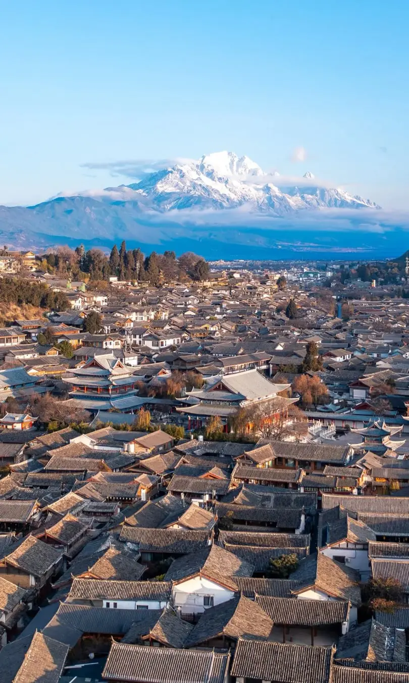 Lijiang old town for Yunnan route direction