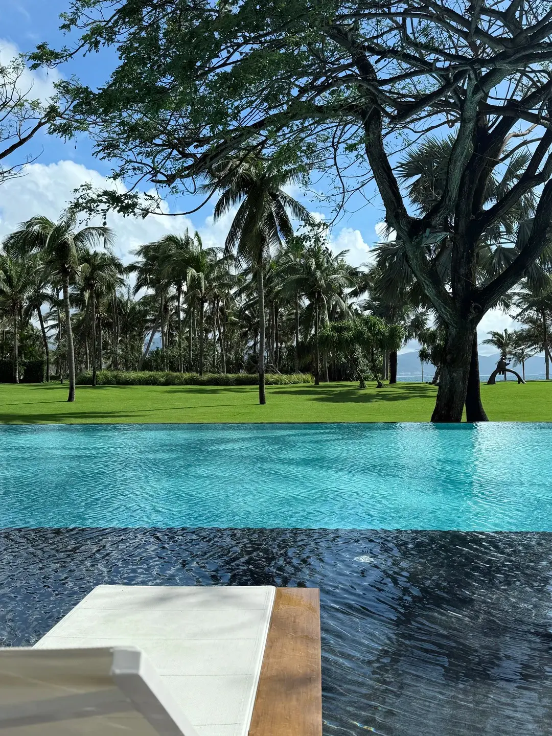 Sanya resort pool for a beach and light culture route
