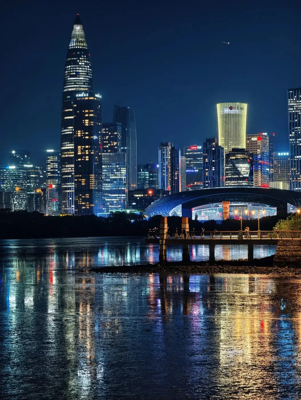Shenzhen modern skyline and bay route evidence for a Greater Bay Area route